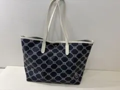 TOPKAPI ロープ柄　トートバッグ　ネイビー　A4可 肩掛け可