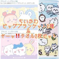 ちいかわ ビッグブランケット2種セット＆タオル2枚セット