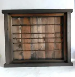 作家さん手づくり　アンティーク風　木製フレーム飾り