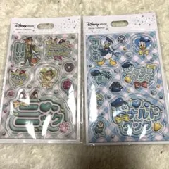 【新品】ディズニーストア ぷっくりシール ドナルド ニック 2枚セット