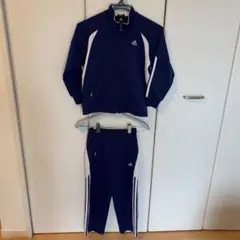 adidasジャージ上下(120㌢)紺✖️薄ピンク