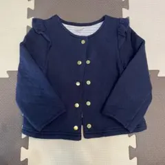 putit main プティマイン ジャケット アウター 90 フリル ネイビー