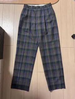 HEAD SPORTS WEAR チェック柄スラックス