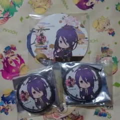 刀剣乱舞 アニカフェ 不動行光 極 コースター 宴 缶バッジ 2個 セット