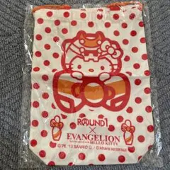 エヴァンゲリオン×ハローキティ シューズバッグ 非売品　round 1