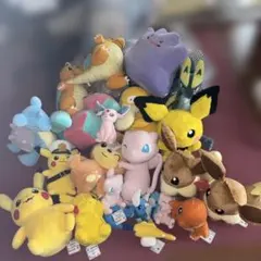 T】 ポケモン ぬいぐるみ 16個 タグ付き まとめ売り 大量 もふぐっと
