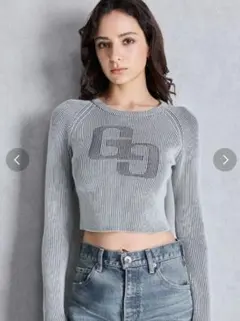 GYDA two color scheme ニットトップス