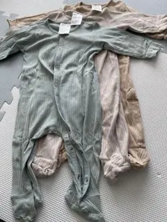 【値下げ！】H&M リブロンパース カバーオール3点セット USサイズ6M