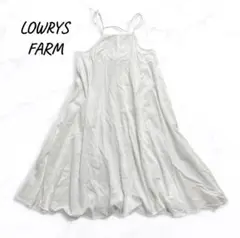 LOWRYS FARM キャミワンピース ホワイト フレア