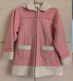 BRANSHES フリースコート 140 ピンク