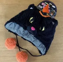 ハロウィン 黒猫キャップ
