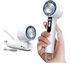 ✨ハンディファン✨冷却プレート付き　ホワイト 小型 静音 新品未使用