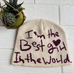 【☆冬小物SALE中・未使用に近い☆】アイボリー ニット帽Tina:jojun