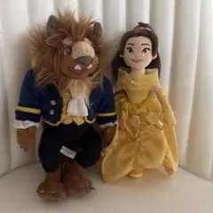 美女と野獣 ベル 野獣 ぬいぐるみ 2点セット