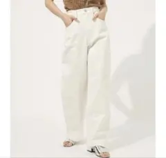 HIGH WAIST DENIM WIDE／アズールバイマウジー