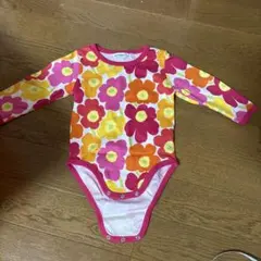 marimekko 花柄ロンパース 68/6Mのサムネイル
