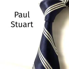 ポールスチュアート　Paul Stuart ネクタイ　ストライプ　ネイビー系のサムネイル