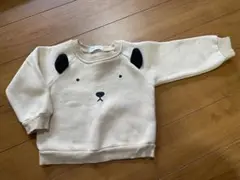 クマの顔柄トレーナーとパンツセット