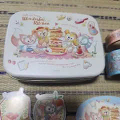 ダッフィー＆フレンズ Wonderful Kitchen缶入りステッカーのサムネイル