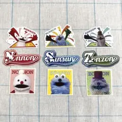 パペットスンスン　キラキラダイカットステッカー