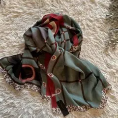 新品タグ付　Destino 大判 ストール スカーフ レオパード ヒョウ柄 他