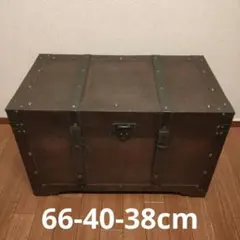 トランク レトロ調 宝箱 天然木 Troll 幅82cm Lサイズ - メルカリ