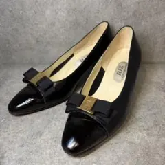 【美品】Riz raffinee リズラフィーネ ヒール パンプス レザー 22