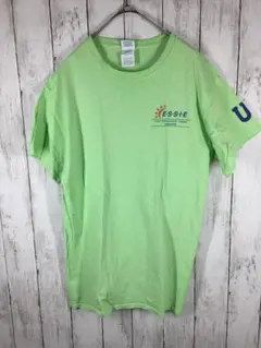 DELTA　デルタ 半袖Tシャツ USA古着＊グリーン　MサイズL-5-11のサムネイル