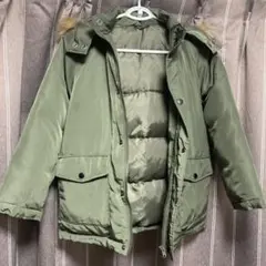 GU ファー付きダウンコート