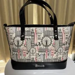 【早い者勝ち】Harrods ハロッズ　ハンドバッグ&ショルダーバッグ 2way