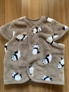 パンダ柄 ベビーベスト スリーパー　パジャマ80cm