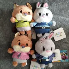 ズートピア ディズニー うるぽちゃ ニック ジュディ ぬいぐるみ マスコット