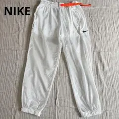 NIKE ホワイト　ナイロンパンツ ロゴ ジョガーパンツ トレーニング