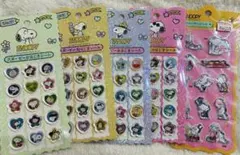 スヌーピー　公式　おはじき、ウォーターシール