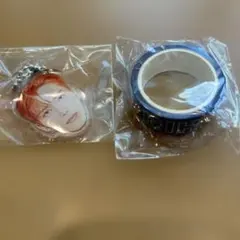 INI 池崎理人　カプセルトイ　顔アクキー　マステ