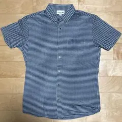 LACOSTE ギンガムチェック 半袖シャツ