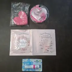 【新品】つけまつげ　ハート型スポンジ　ハンドマスク　リップクリーム