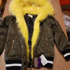 Rady カーキ フード付きダウンジャケット M