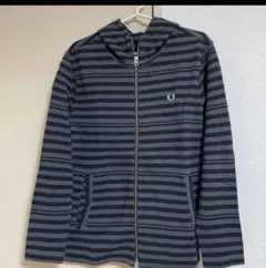 FRED PERRY フレッドペリー　パーカー ジップアップ　ボーダーのサムネイル