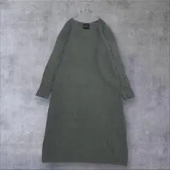 ★美品◆アーバンリサーチロッソ◆ウールアルパカ混♡片畦ニットワンピース