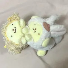 まめプチシリーズ サンリオオリジナル　ポムポムプリン うさぎ いぬ　ぬいぐるみ