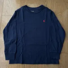 ポロ　ラルフローレン　キッズ　ロゴ長袖Tシャツ　ロンT 115cm ネイビー