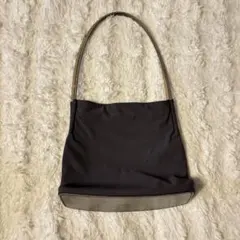 BALLY ブラックナイロンショルダーバッグ