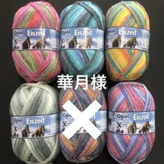 華月様　NEW オパール毛糸　アイスエイジ　8本撚り　150g 5色5玉セット