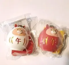 【郵便局限定品♪】コンコンブル 2026年 干支だるま 午年 馬 2個セット