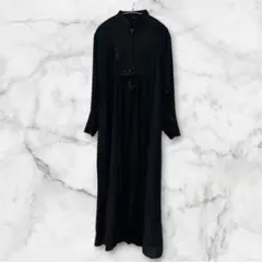 美品】evameva Vネックロングドレス - メルカリ