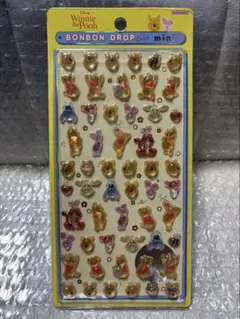 【正規品】 ボンボンドロップシールミニ　ディズニープーさん