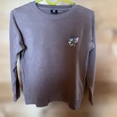 トムとジェリー　トレーナー　140 ブラウン　茶色