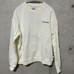 CONVERSE アイボリー スウェット M