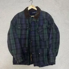 ✨入手困難✨ポロラルフローレン オイルドジャケット ヴィンテージ 裏地チェック 古着 90年代 ラルフローレン Ralph Lauren POLO by Ralph Lauren